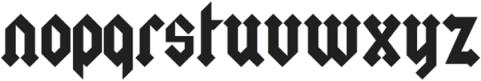 The Gothic Rite Regular otf (400) Font LOWERCASE
