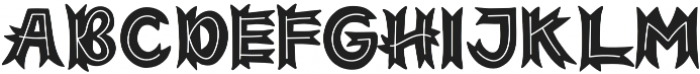 The Great Circus Line Inside otf (400) Font UPPERCASE
