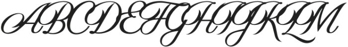 The Hamptons Regular otf (400) Font UPPERCASE