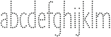 The Hand Dotted 2 otf (400) Font LOWERCASE