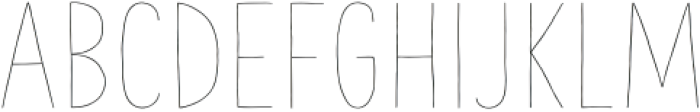 The Hand Wide Light otf (300) Font UPPERCASE