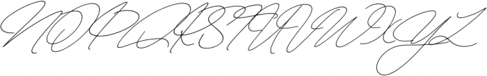 The Handwritten Watermark Obilque otf (400) Font UPPERCASE