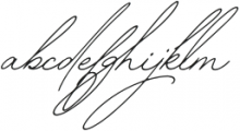 The Handwritten Watermark Obilque otf (400) Font LOWERCASE