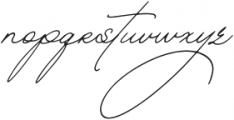 The Handwritten Watermark Obilque otf (400) Font LOWERCASE