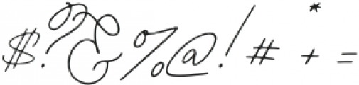 The Handwritten Watermark Regular otf (400) Font OTHER CHARS