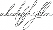 The Handwritten Watermark Regular otf (400) Font LOWERCASE