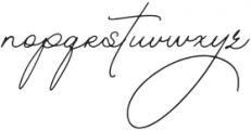 The Handwritten Watermark Regular otf (400) Font LOWERCASE