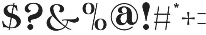 The Harmony Regular otf (400) Font OTHER CHARS