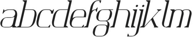 The Hasaffi otf (400) Font LOWERCASE