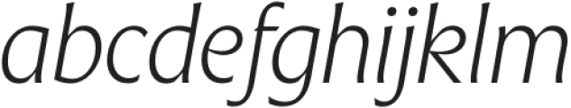The Henston PRO Light Italic otf (300) FONT