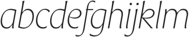 The Henston PRO Thin Italic otf (100) FONT