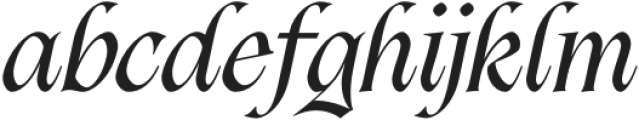 The Hierarchy Italic otf (400) Font LOWERCASE