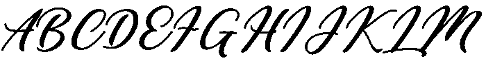 The Hilland Regular otf (400) Font UPPERCASE
