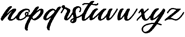The Hilland Regular otf (400) Font LOWERCASE