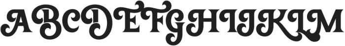 The Hodam Regular otf (400) Font UPPERCASE