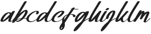 The Hollifate Regular otf (400) Font LOWERCASE