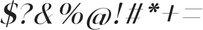 The Jakarta Italic Italic otf (400) Font OTHER CHARS