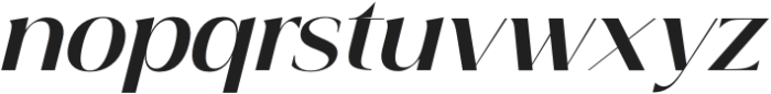 The Jakarta Italic Italic otf (400) Font LOWERCASE