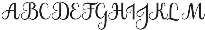 The Jamroods Regular otf (400) Font UPPERCASE