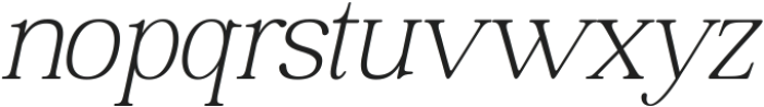 The Jasthin Variable Thin Oblique ttf (100) Font LOWERCASE
