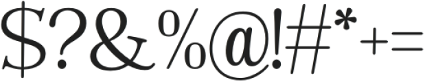 The Jastin Light otf (300) Font OTHER CHARS