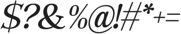 The Jastin Medium Oblique otf (500) Font OTHER CHARS