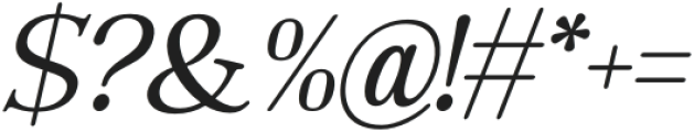 The Jastin Oblique otf (400) Font OTHER CHARS