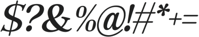 The Jastin Semi Bold Oblique otf (600) Font OTHER CHARS