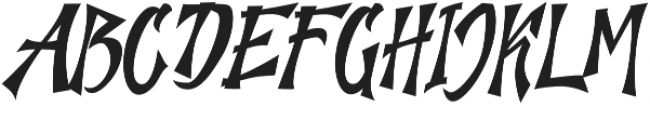 The Jazh Regular otf (400) Font UPPERCASE