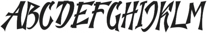 The Jazh Regular ttf (400) Font UPPERCASE