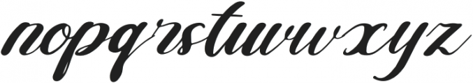 The Joggita Italic otf (400) Font LOWERCASE