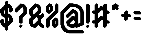 The Journalist Bold otf (700) Font OTHER CHARS