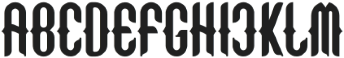 The Kalcer Retro Regular otf (400) Font LOWERCASE