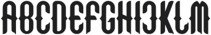 The Kalcer Retro Regular ttf (400) Font UPPERCASE