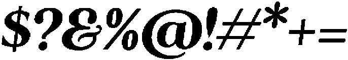 The Kalliagi Italic ttf (400) Font OTHER CHARS