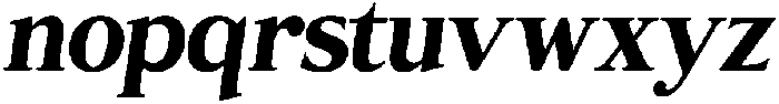 The Kalliagi Italic ttf (400) Font LOWERCASE