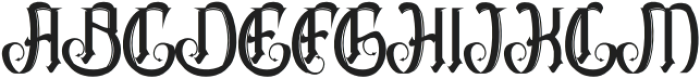 The Kingslayer Regular otf (400) Font UPPERCASE