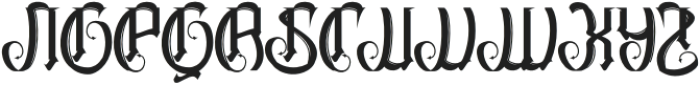 The Kingslayer Regular otf (400) Font UPPERCASE