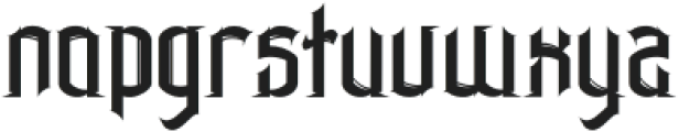 The Kingslayer Regular otf (400) Font LOWERCASE