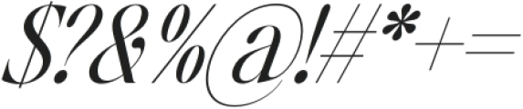 The Kingsy Condensed Italic otf (400) Font OTHER CHARS