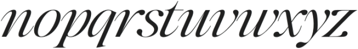 The Kingsy Expanded Italic otf (400) Font LOWERCASE