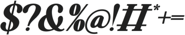 The Latest Perfectly Italic Bold Italic otf (700) Font OTHER CHARS