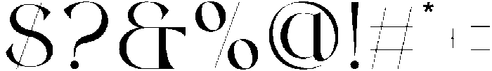 The Legend Regular otf (400) Font OTHER CHARS