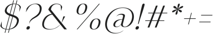 The Letter Editorial Italic ttf (400) Font OTHER CHARS