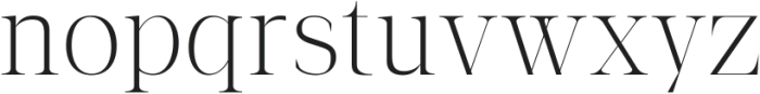 The Letter Editorial Regular ttf (400) Font LOWERCASE