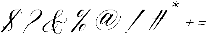 The Lucky Regular otf (400) Font OTHER CHARS