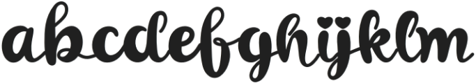 The Magic Regular otf (400) Font LOWERCASE