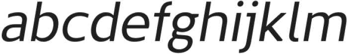 The Main Italic otf (400) Font LOWERCASE