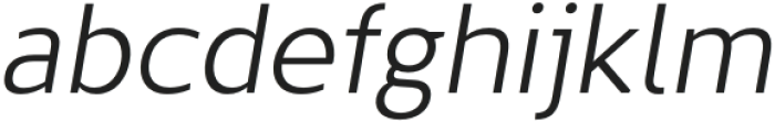 The Main Light Italic otf (300) Font LOWERCASE