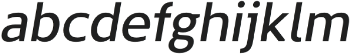 The Main Medium Italic otf (500) Font LOWERCASE